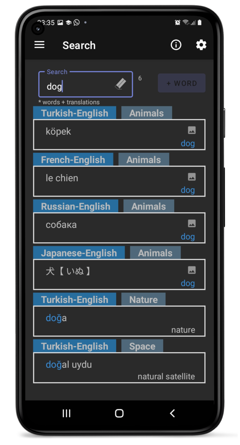 Download My personal dictionary WordTheme Pro v8.5.0