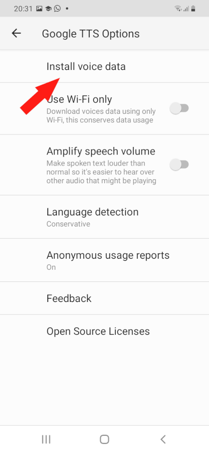 TTS Issue