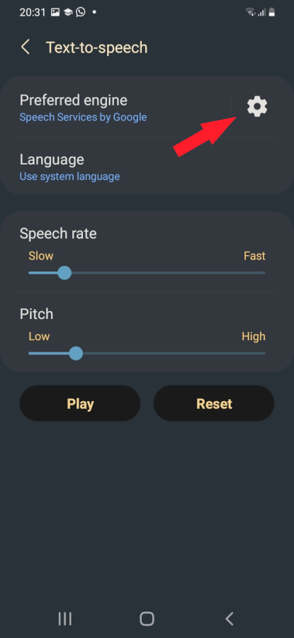 TTS Issue